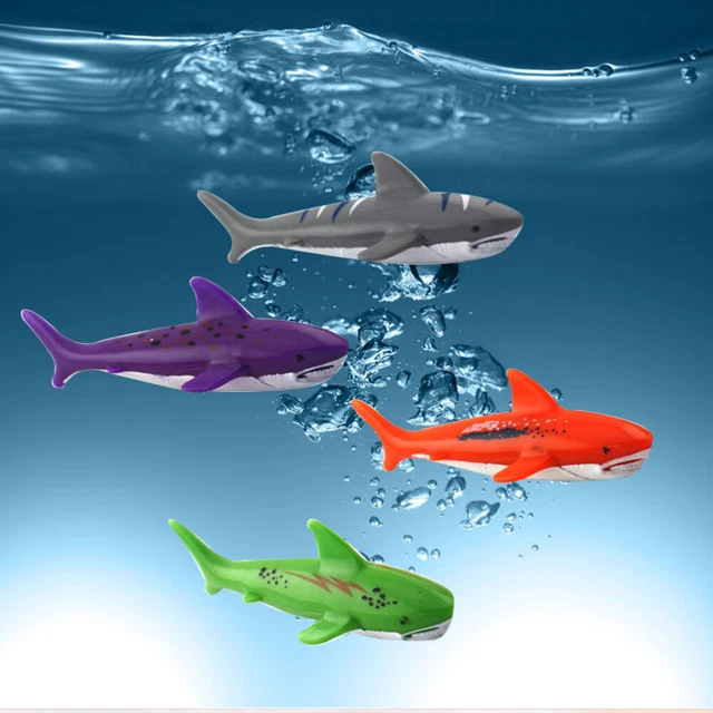 4 pz giocattolo per squali giocattolo subacqueo giocattolo per nuoto immersioni bambino