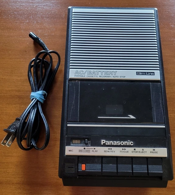 VINTAGE PANASONIC SLIM Line Portable Cassette Player Recorder RQ2104