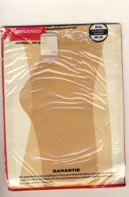 Calze in nylon anni 60 ROMANUS taglia 10 1/2 - nylon/calze perlon/calze con cinghie (015