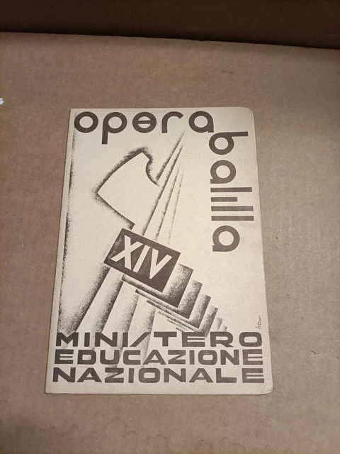 Pagella - Opera Balilla Ministero Educazione Nazionale - XIV