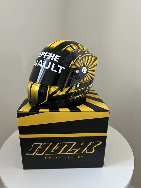 Nico Hulkenberg - Renault F1 VIP Box - 2019 1/2 Scale F1 Mini Schuberth Helmet