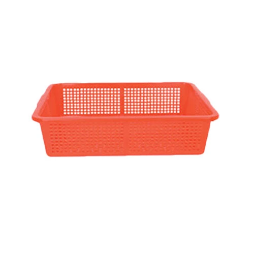 Thunder Group PLFB002 19-3/4" x 15-1/2" Stackable Plastic Colander/Basket