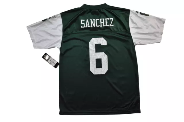 Reebok Youth Boys NFL New York Jets Mark Sanchez Football Jersey NWT M, L, XL