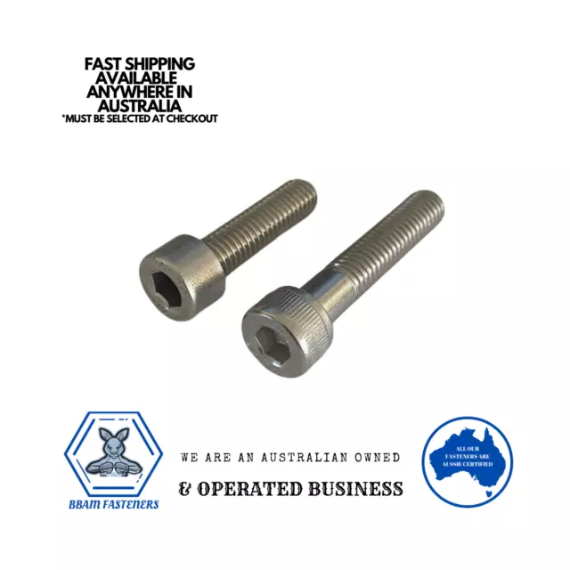 M6 Screw s Bolts Socket Head Cap Head Hex Course Stainless Steel A2 G304