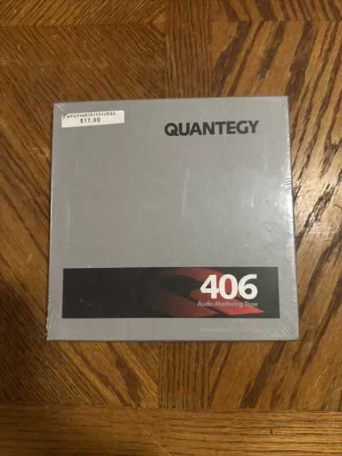 Quantegy 406 Audio Mastering Tape - 1/4" x 1200 SEALED Reel To Reel 7’
