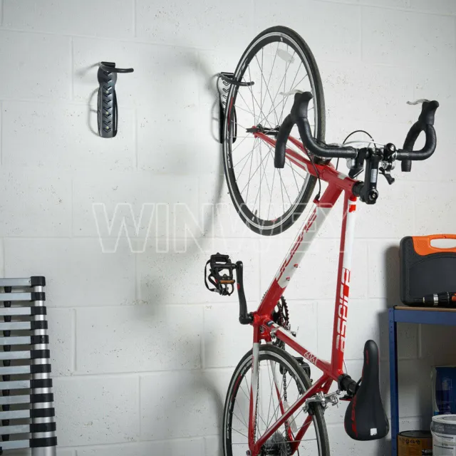 1PCS Vertical Wall Mounted Mountable Cycle Storage Hook BMX Bike Rack Sta TOOL