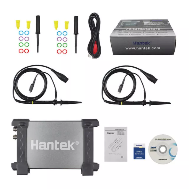 Hantek 6022BE Storage 2CH FFT PC Based Digital Oscilloscope USB 48MSa/s 20MHz