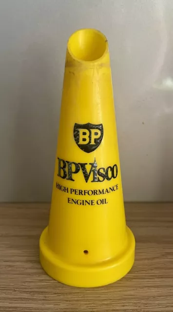 BP Visco Yellow Plastic Oil Bottle Spout Top