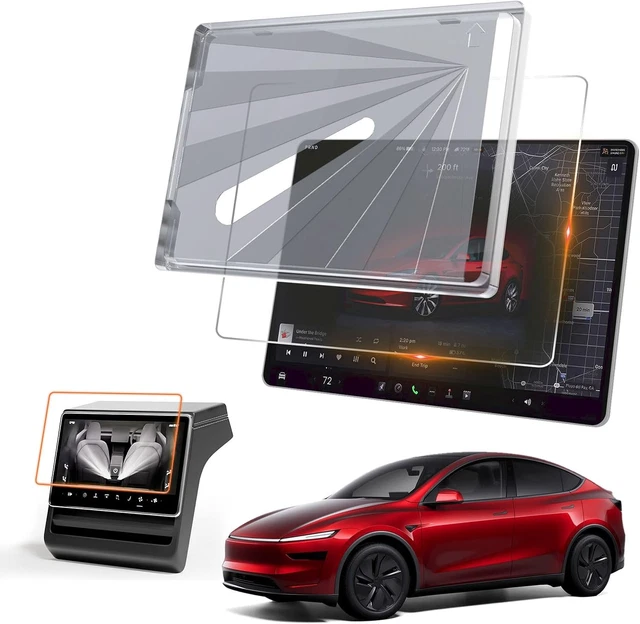 Model Y Rear Camera Protector SYYFMAW 2026 TESLA Model Y Screen Protector [2 Pack, No Glare & Anti ...
