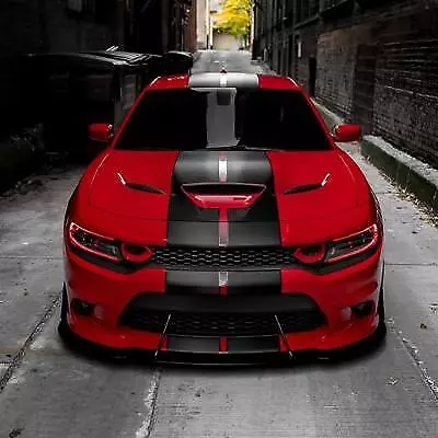 FOR Dodge Charger 15 to 23 Duel Racing Stripe 10" Graphics Vinyl Decal CUT KIT