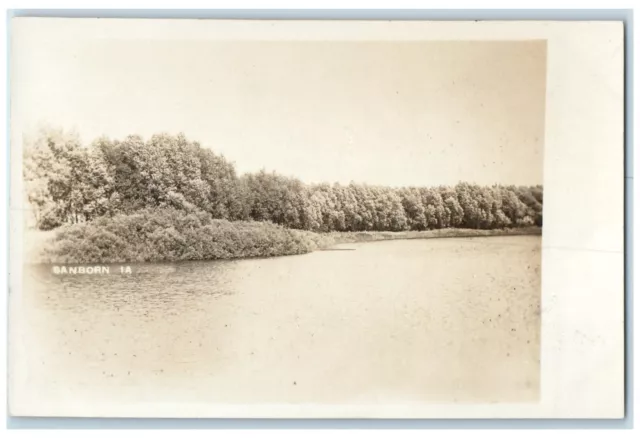 c1910's View Of Sanborn Iowa IA RPPC Photo Unposted Antique Postcard