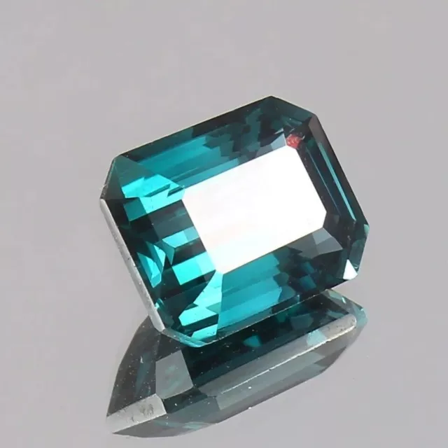 NATURAL Green Blue Sapphire Certified 17.20 Ct AAA+ Emerald Cut Loose Gemstone 3