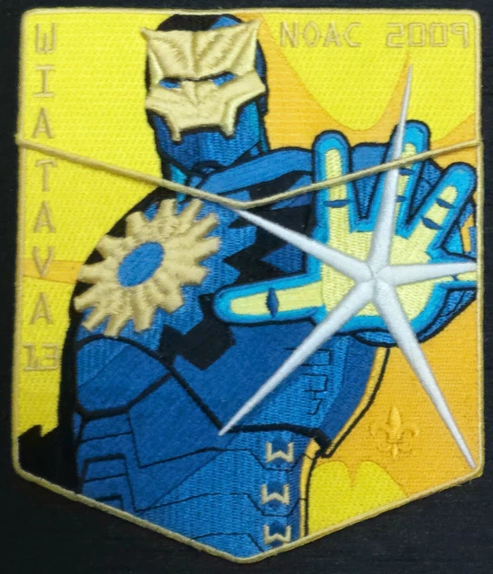 Marvel Wiatava Lodge Oa 13 Bsa Orange Councty Flap 2009 Noac 2-Patch Iron Man