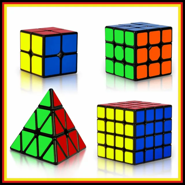 4 Stück Magic Cube Zauberwürfel Puzzle Magischer Würfel Geduldsspiel Speed Cube