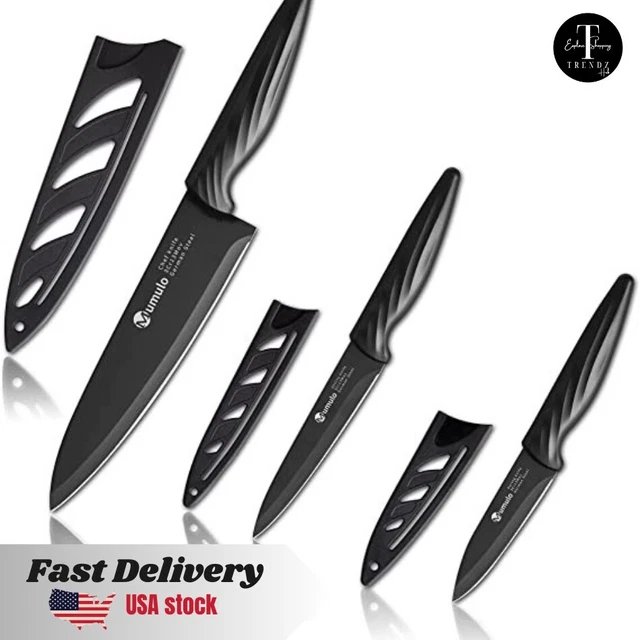 Kitchen knife Set With Sheath German Stainless Steel Chef Knives Outdoor Tool