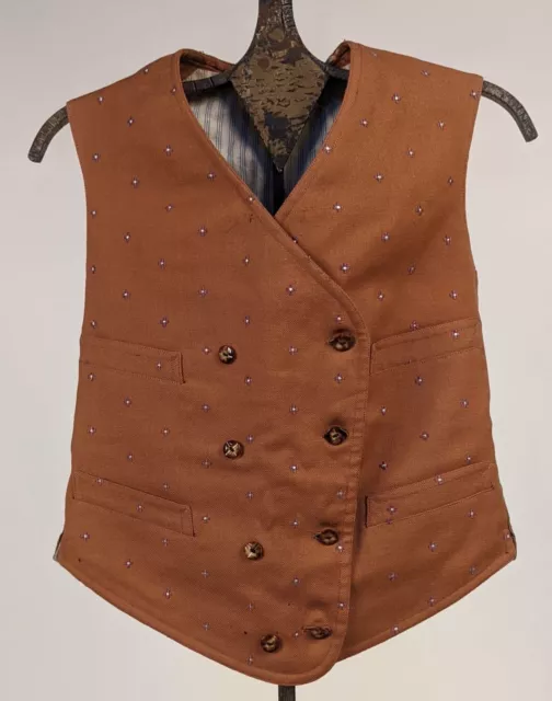 Antique Victorian Turn Of The Century Boy’s Waist Coat W Pattern