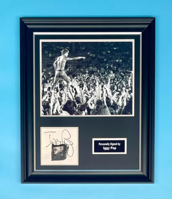 Iggy Pop Signed Photo Framed &COA Autograph Music Memorabilia Poster Every Loser