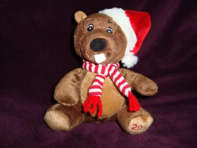 Sears Christmas Plush Beanbag Beaver BOSLEY 2011 6"