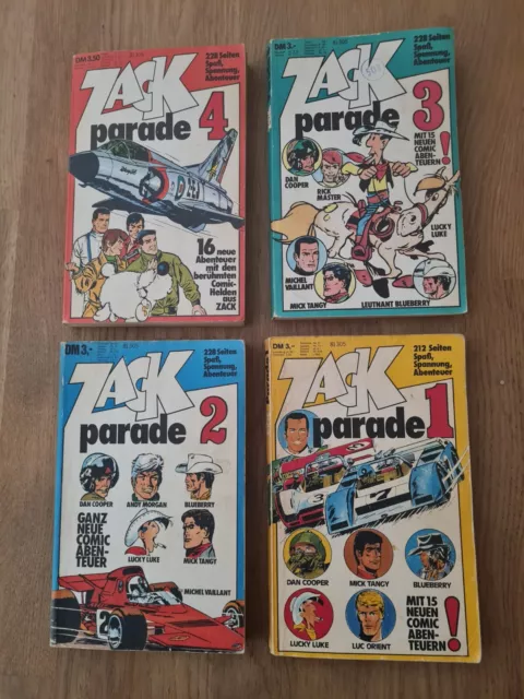 Zack Parade Taschenbuch Band Nr. 1 bis 4 (koralle Verlag)