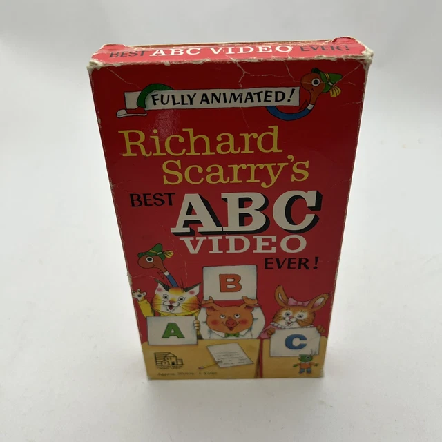 RICHARD SCARRYS BEST ABC Video Ever VHS 1989 Movie Family Animated ...