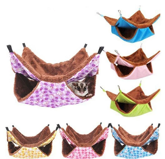 Pet Ferret Rat Squirrel Bird Hamster Hammock Hanging Cage Nest Bed House Toys