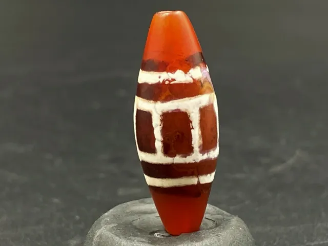 A rare and unique Pyu culture period dynasty carnelian Agate bead 2