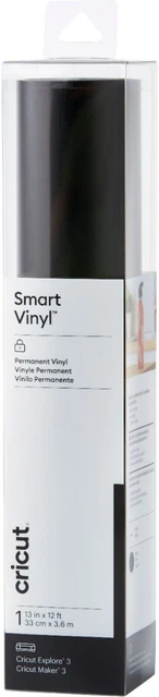 Cricut - vinilo inteligente - permanente 12 ft - negro (2008935)