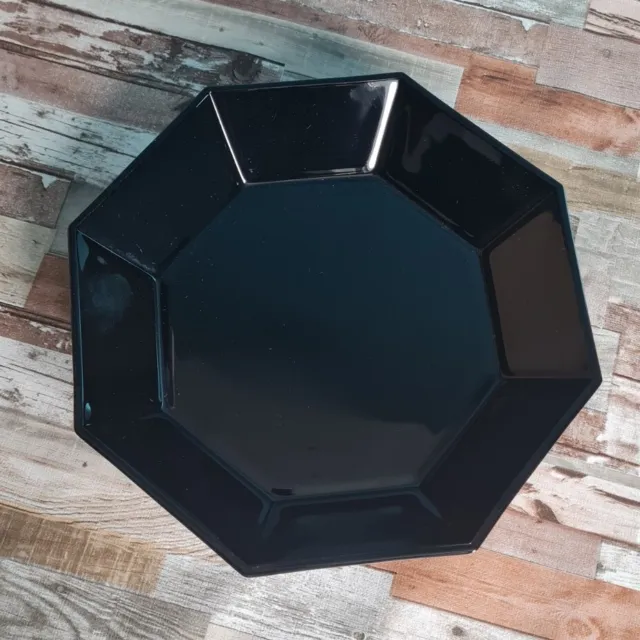 Suppenteller Arcoroc Octime schwarz tiefe Teller 19,5 cm Glasteller Frankreich