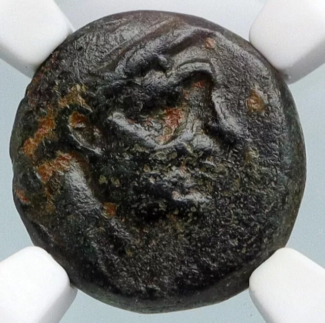 ANTIOCHOS I Soter 281BC Seleukid Authentic Ancient Greek Coin Apollo NGC i89765