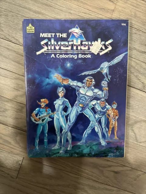 SilverHawks coloring book by Happy House, 1987