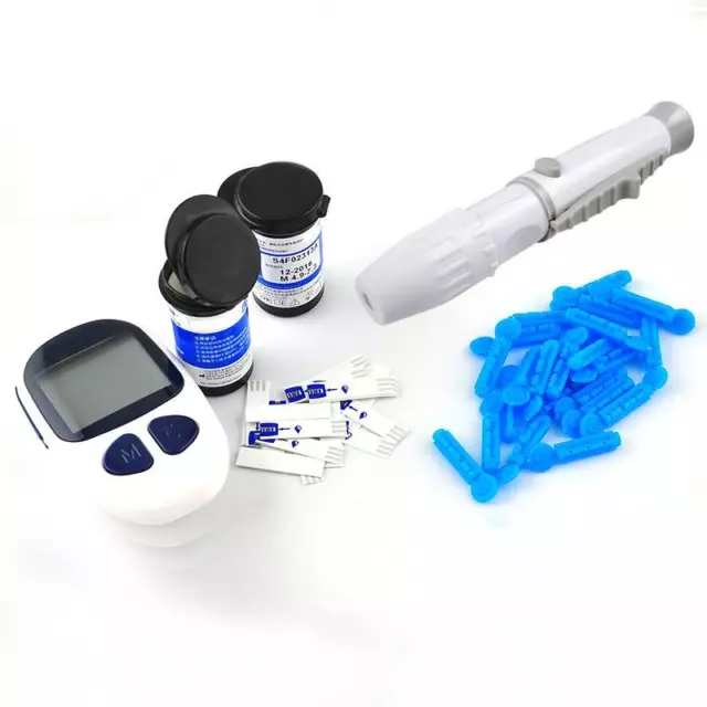 Monitor de sangre digital de mano glucómetro Carejoy + 50 tiras reactivas/lancetas GRATUITAS