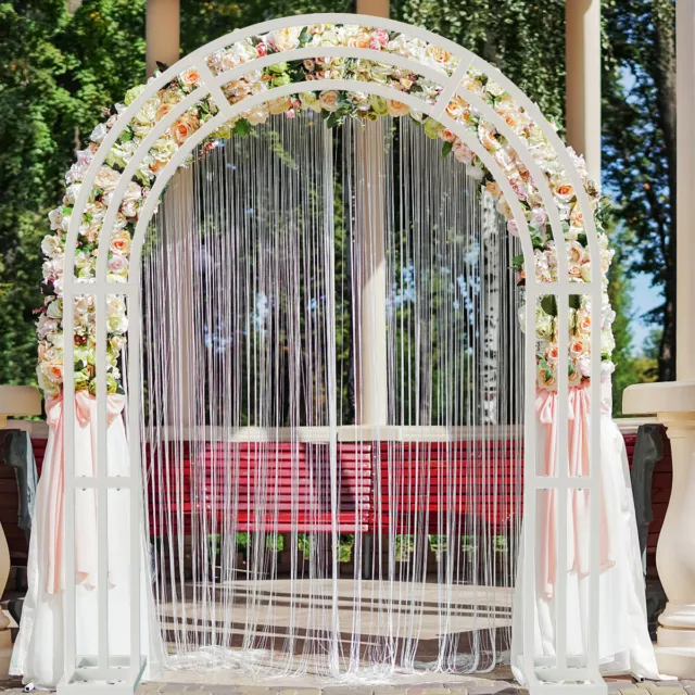Heavy Duty Bridal Metal Wedding Arch Thick Tubes Backdrop Stand Assemble Freely