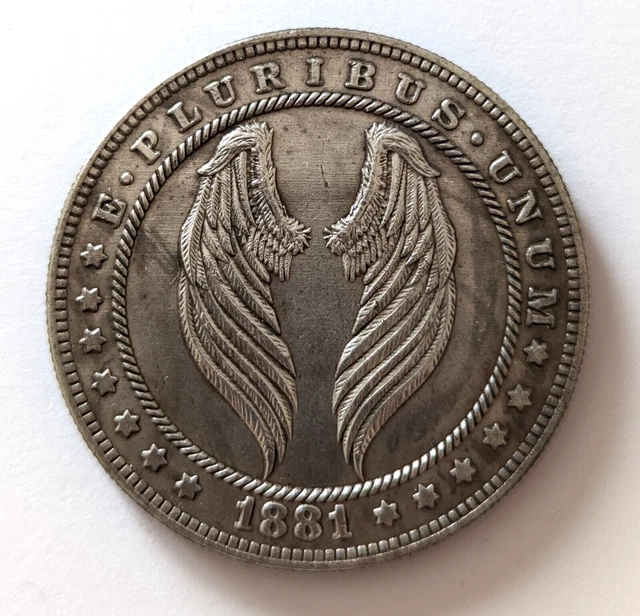 PIÈCE DE MONNAIE fantaisie - collection- ange-ailes- hobo Dollar EUR 8