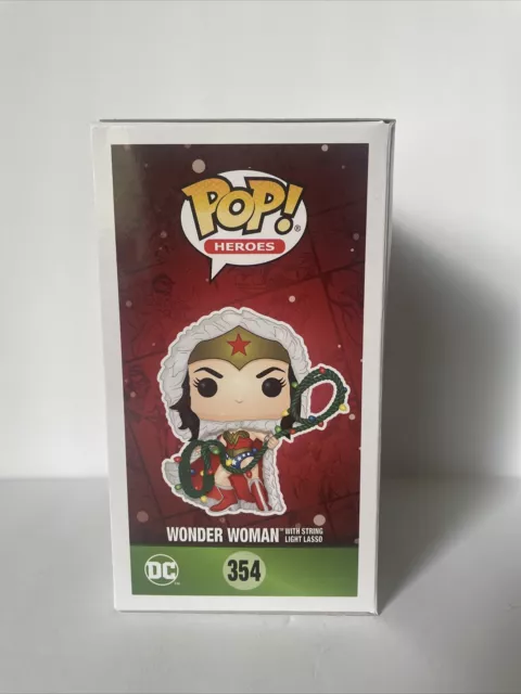 Wonder Woman with Christmas Lights Lasso Holiday #354 Funko Pop DC Heroes 2
