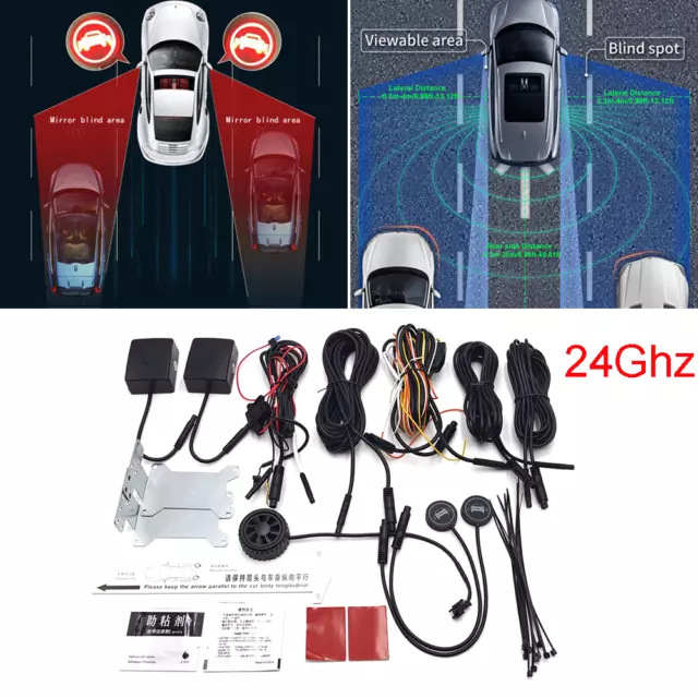 24Ghz Radar Blind Spot Monitor Detection System Lane Change Assist Warning Kits