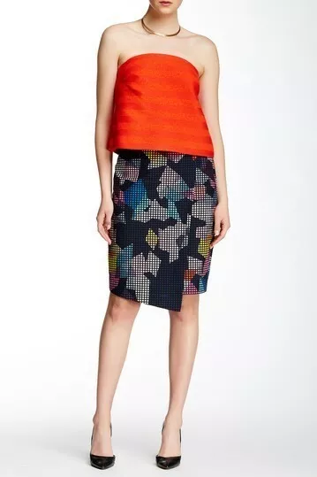 Trina Turk Qiana SkirtPixel Pincel Skirt Women's Size 8 Skirt Multicolor