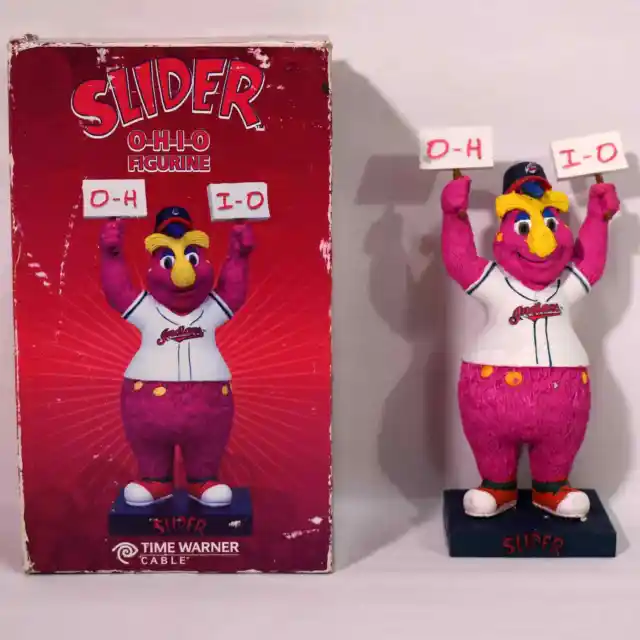 Cleveland Indians Mascot Slider OH-IO Figurine 2010 SGA Original Box MLB 0122!!!