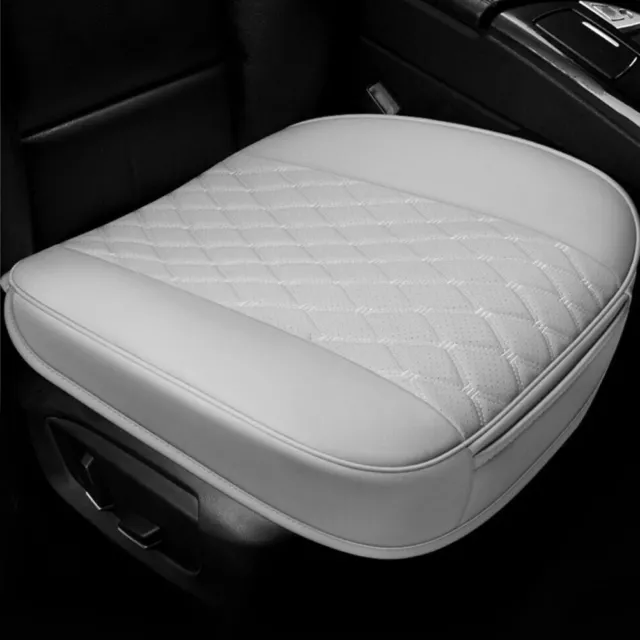 Car Gray Soft Front Seat Cover Pad Cushion PU Leather Universal