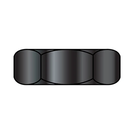 Zoro Select 37Nhb 3/8-16X5/8X1/4 Hex Machine Screw Nut Blk Ox