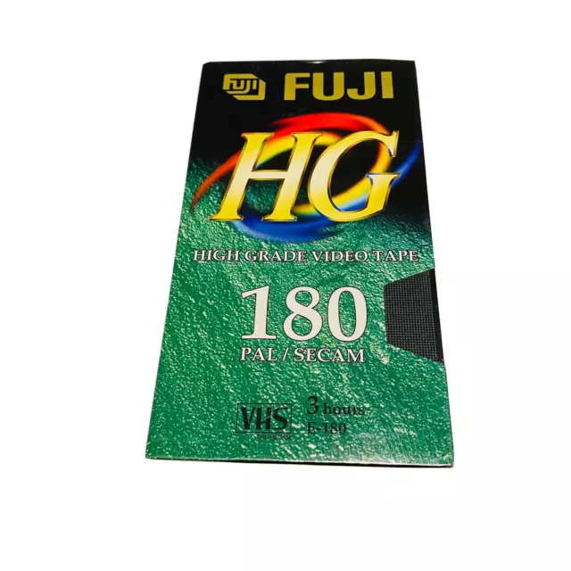 VHS Tape Blank Recordable Fuji HG 180 PAL 3 Hour New Sealed