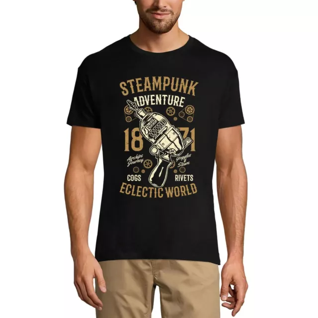 ULTRABASIC Homme Tee-Shirt Aventure Steampunk - Monde Ecletique Steampunk