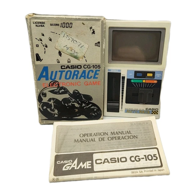 動作確認済】箱説付 CASIO AUTORACE CG-105 LSI CASIO CG-105 カシオ RACE