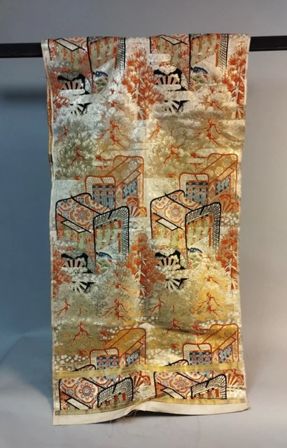 Stunning silk obi fabric i! Mid 20th century WW18