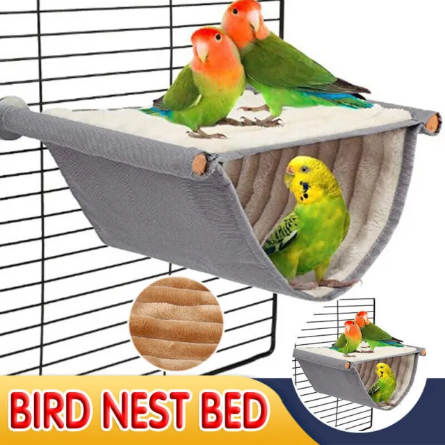 Bird Nest Bed Hanging Hammock Snuggle Hut Parrot House Tent Toy Bird Cage Perch