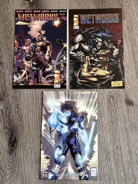 Wetworks #1 #2 #3 Comic Book Lot of 3 1994 Image Comics First Printing NM