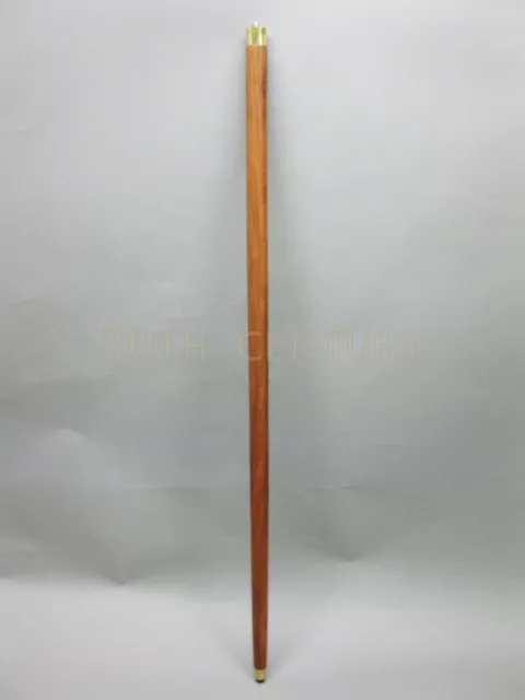 Rosewood Sheesham Wooden Walking Cane Stick without Handle Victorian 93cm style