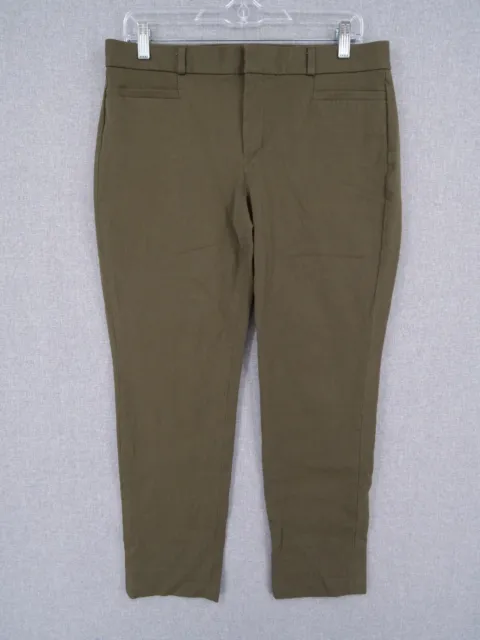 BANANA REPUBLIC PANTS Womens Size 10 Green Sloan Curvy Fit Ankle Crop ...