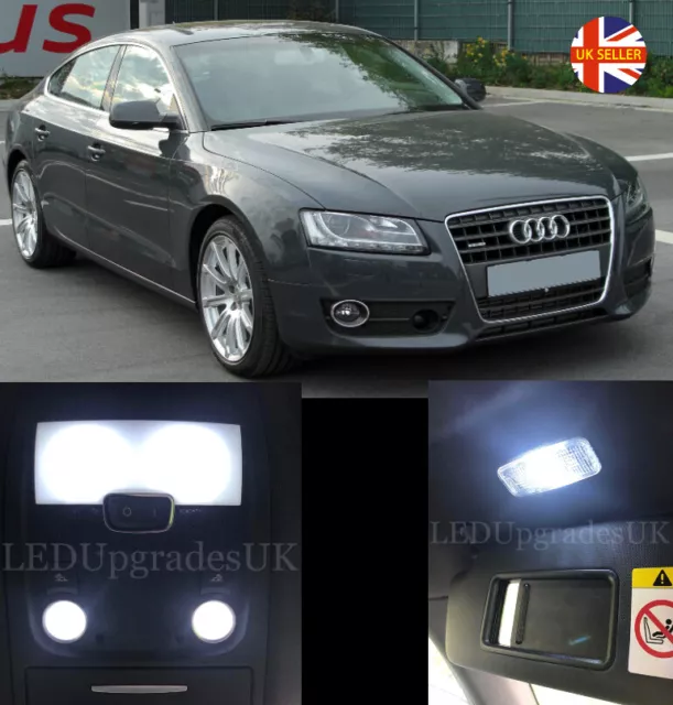 AUDI A5 S5 B8 Sportback Full White LED Interior Light Upgrade + License Plate
