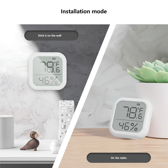 Misuratore di umidità intelligente set di 2 per controllo app gateway ZigBee