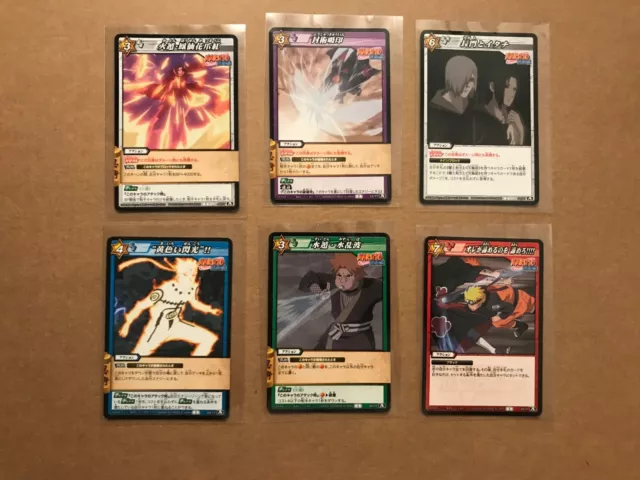 Naruto Miracle Battle Carddass - with Card Sleeves, Set of 6